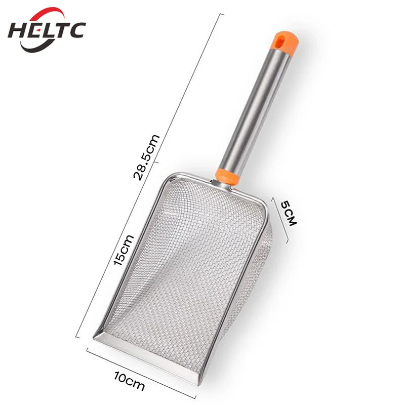 MeshMaster Scoop: Stainless Steel Fine Mesh Litter Scoop