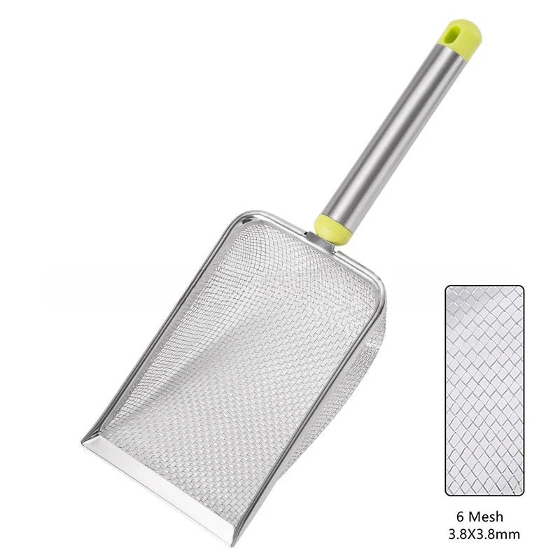 MeshMaster Scoop: Stainless Steel Fine Mesh Litter Scoop