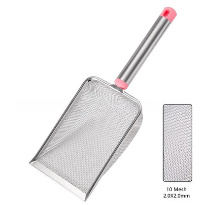 MeshMaster Scoop: Stainless Steel Fine Mesh Litter Scoop