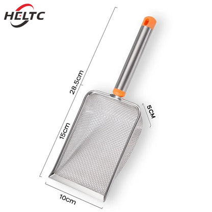 MeshMaster Scoop: Stainless Steel Fine Mesh Litter Scoop