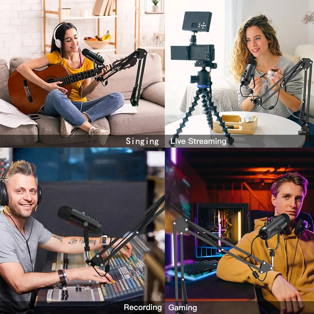 Haomuren Studio Pro: USB Cardioid Condenser Mic Kit