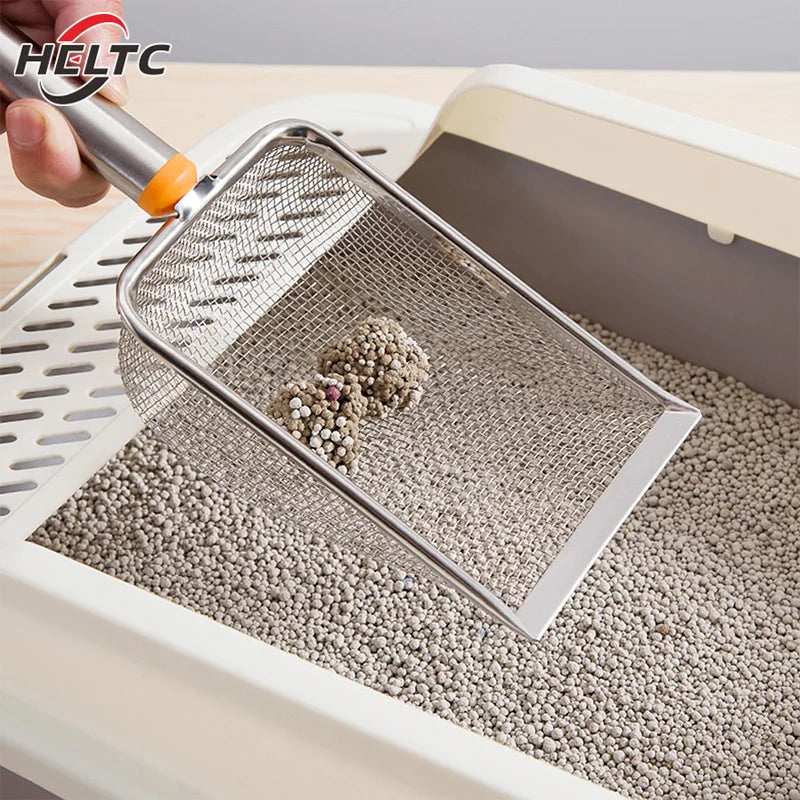 MeshMaster Scoop: Stainless Steel Fine Mesh Litter Scoop