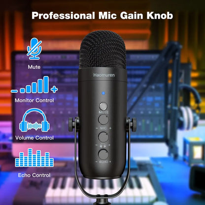 Haomuren Studio Pro: USB Cardioid Condenser Mic Kit