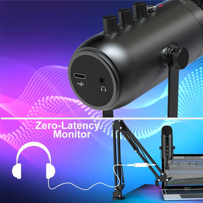 Haomuren Studio Pro: USB Cardioid Condenser Mic Kit