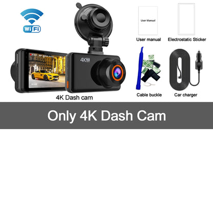 Soam View 4K:  Dual Dash Cam with WiFi and 24H Monitor