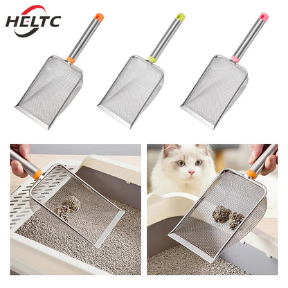 MeshMaster Scoop: Stainless Steel Fine Mesh Litter Scoop