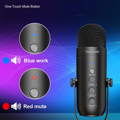 Haomuren Studio Pro: USB Cardioid Condenser Mic Kit