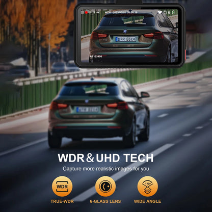 Soam View 4K:  Dual Dash Cam with WiFi and 24H Monitor